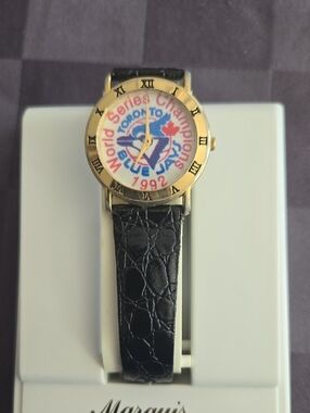 1992 Toronto Blue Jays World Series Champions Gold Tone Watch